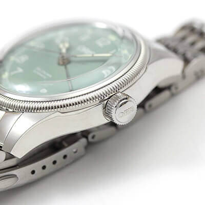 オリス　ビッグクラウン  ポインターデイト 36mm/グリーン/ 754 7749 4067-07 8 17 22　ボーイズ/レディース　腕時計