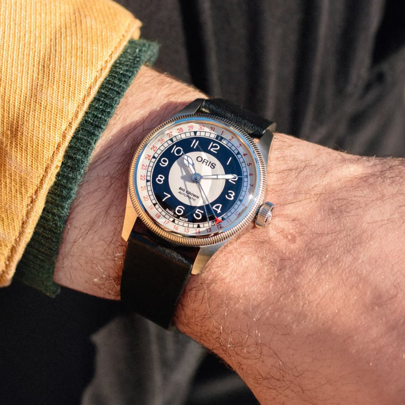 ORIS(オリス) ビッグクラウンポインターデイト ブルズアイ 腕時計 754 ORIS(オリス) ビッグクラウンポインターデイト ブルズアイ 腕時計 754