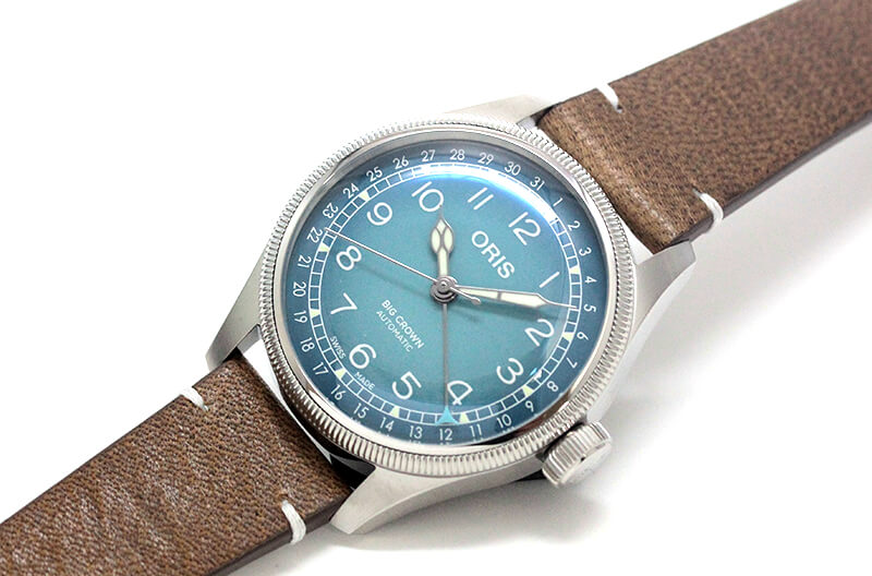 Oris(オリス) Big Crown（ビッグクラウン） 鹿革ブランド「チェルボ ボランテ」コラボレーション 腕時計 ブルー / 754 7779 4065-Set