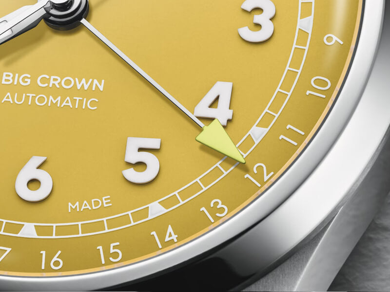 オリス（ORIS) ビッグクラウンポインターデイト 40mm 腕時計 754 7798 4069-07 8 20 06（イエロー）