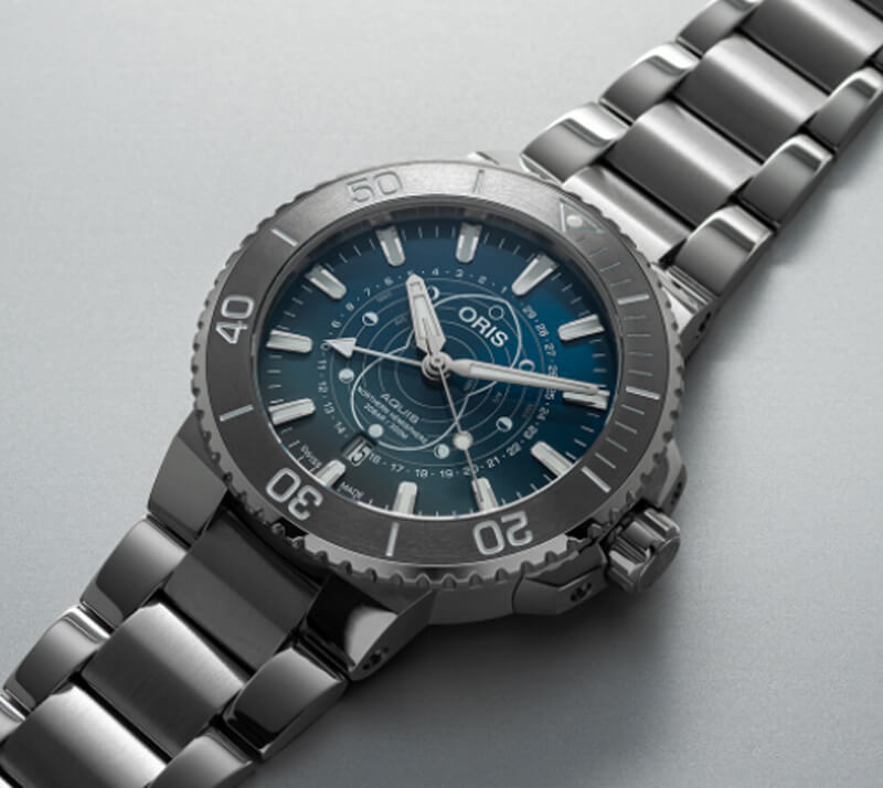 オリス（ORIS）AQUIS(アクイス) ダットワット リミテッドエディション 761 7765 4185-Set 腕時計 世界限定2009本