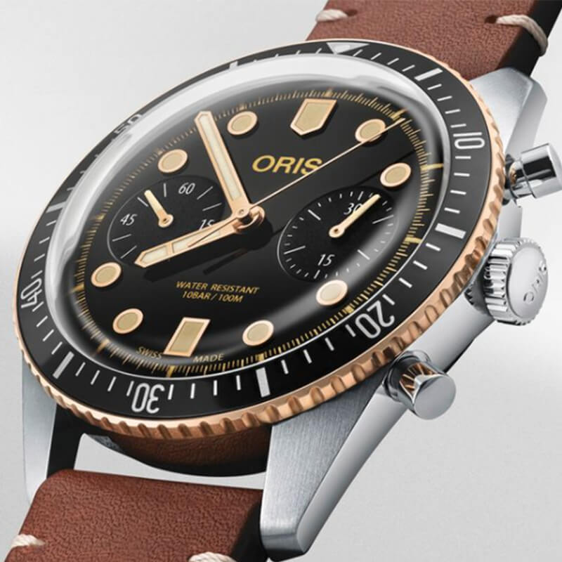 オリス(Oris)ダイバーズ65（Divers Sixty-Five）クロノグラフ 771 7744 4354-07 5 21 45 腕時計