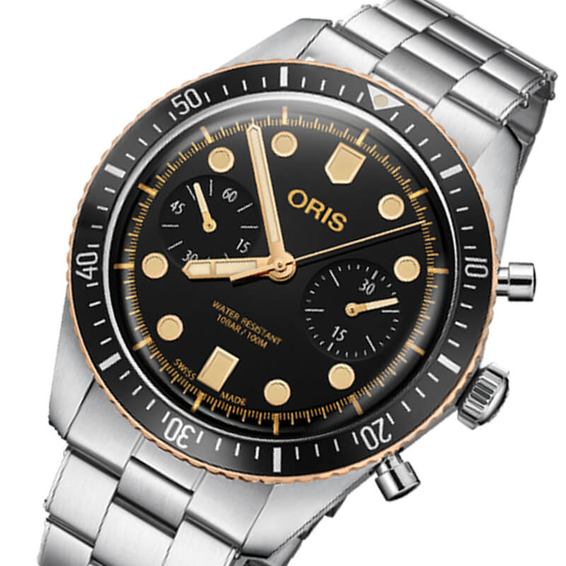 オリス(Oris)ダイバーズ65（Divers Sixty-Five）クロノグラフ 771 7744 4354-07 8 21 18 腕時計