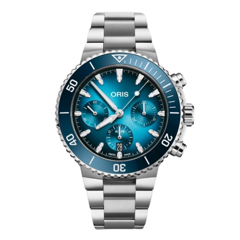 ORIS(オリス) アクイスデイトクロノグラフ 腕時計 771 7793 4155-07 8 