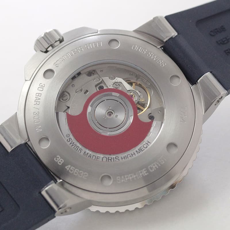 オリス/Oris/ダイビング/アクイス/GMTデイト/798 7754 4135-07 4 24 65EB ラバーベルト 腕時計