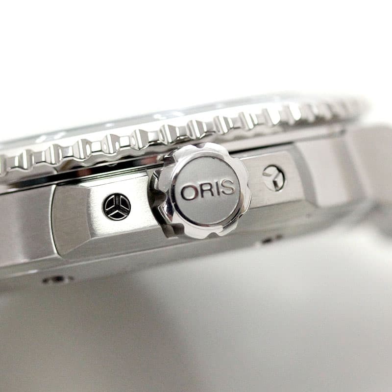 オリス/Oris/ダイビング/アクイス/GMTデイト/798.7754.4135 ステンレスベルト 腕時計