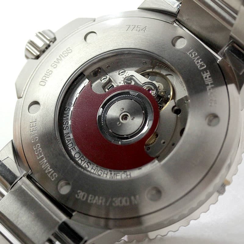 オリス/Oris/ダイビング/アクイス/GMTデイト/798.7754.4135 ステンレスベルト 腕時計