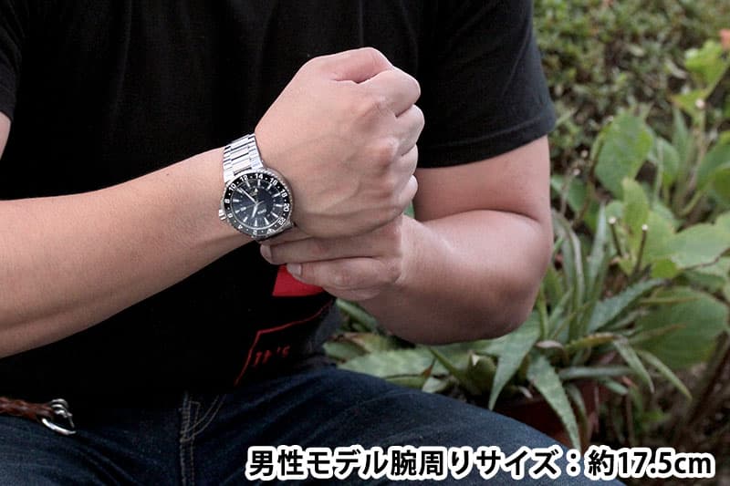 オリス/Oris/ダイビング/アクイス/GMTデイト/798.7754.4135 ステンレスベルト 腕時計