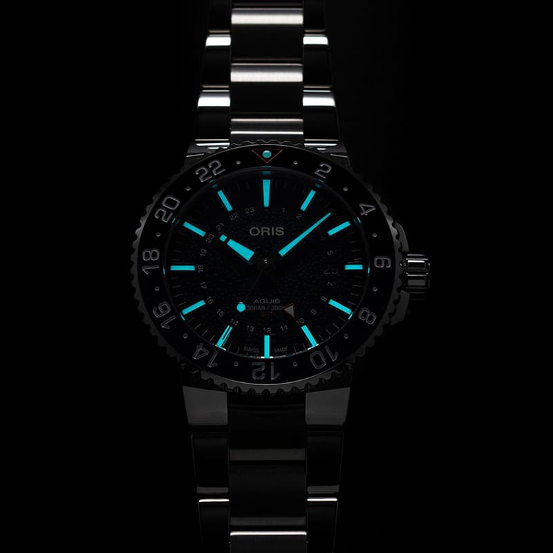 オリス/Oris/アクイス/ホエールシャークリミテッドエディション/GMTデイト/798 7754 4175-Set 2016本限定 腕時計
