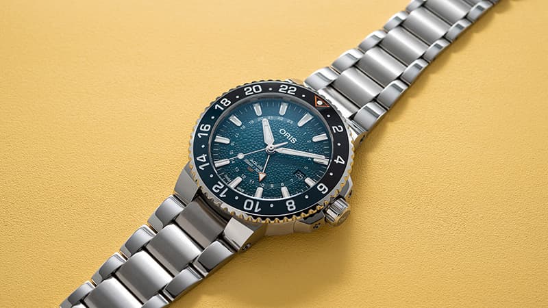 オリス/Oris/アクイス/ホエールシャークリミテッドエディション/GMTデイト/798 7754 4175-Set 2016本限定 腕時計