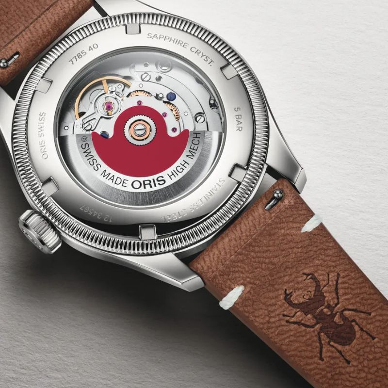 ORIS(オリス) ビッグクラウンポインターデイト チェルボボランテ オレンジ 腕時計 754-7785-4068-Set