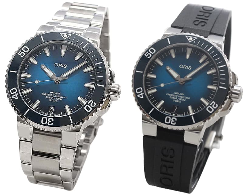 オリス　腕時計　交換ベルト&ケース オリス Oris アクイス AQUIS キャリバー400 腕時計 専用