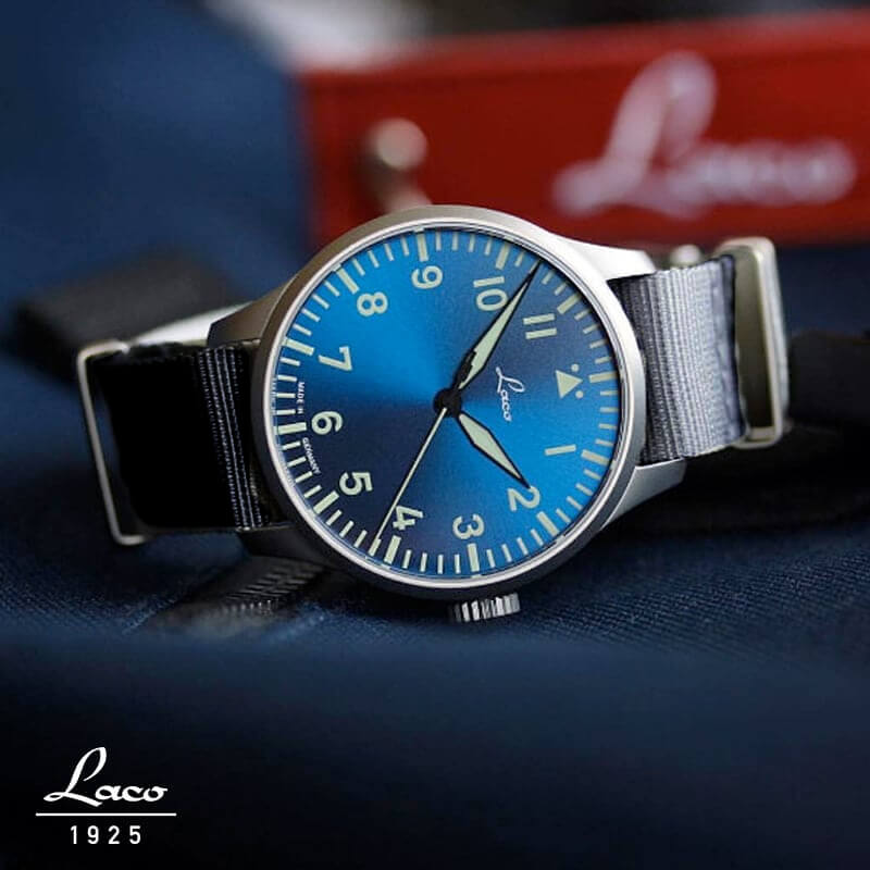 ドイツ119.5マルク オーストリア162.5シリング ラコ（Laco) パイロットウォッチ Laco21系 自動巻