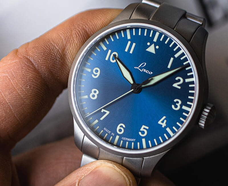 ラコ（Laco) パイロットウォッチ Laco2S自動巻 アウクスブルク39 ブラウシュトゥンデ 862102.MB　腕時計