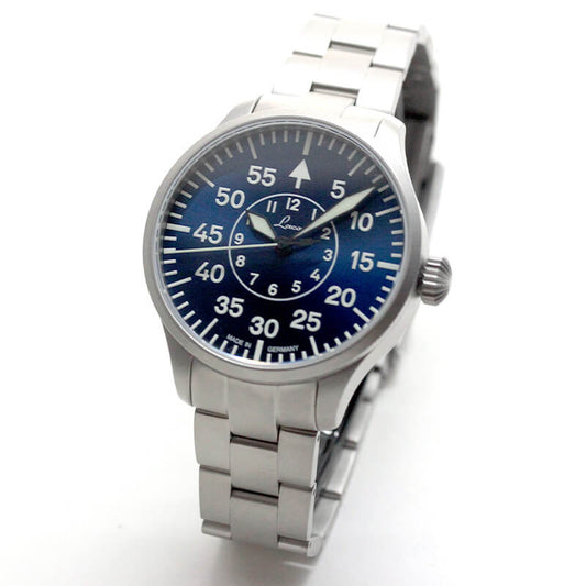 ラコ（Laco) パイロットウォッチ Laco2S自動巻 アーヘン39 ブラウシュトゥンデ 	862103.MB　腕時計