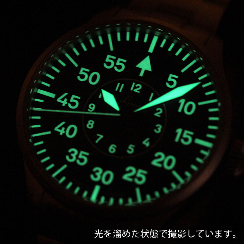 ラコ（Laco) パイロットウォッチ Laco2S自動巻 アーヘン39 ブラウシュトゥンデ 	862103.MB　腕時計