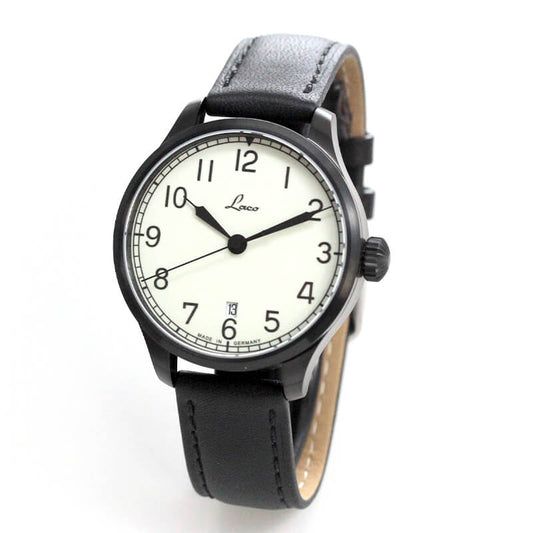ラコ ネイビーウォッチ LACO 21系 自動巻 カサブランカ39 腕時計 862115