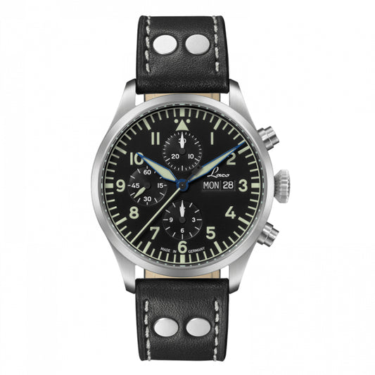 ラコ（Laco) クロノグラフウォッチ Laco500 自動巻き Kiel.2 Schwarz（キール.2 シュバルツ）862148 腕時計