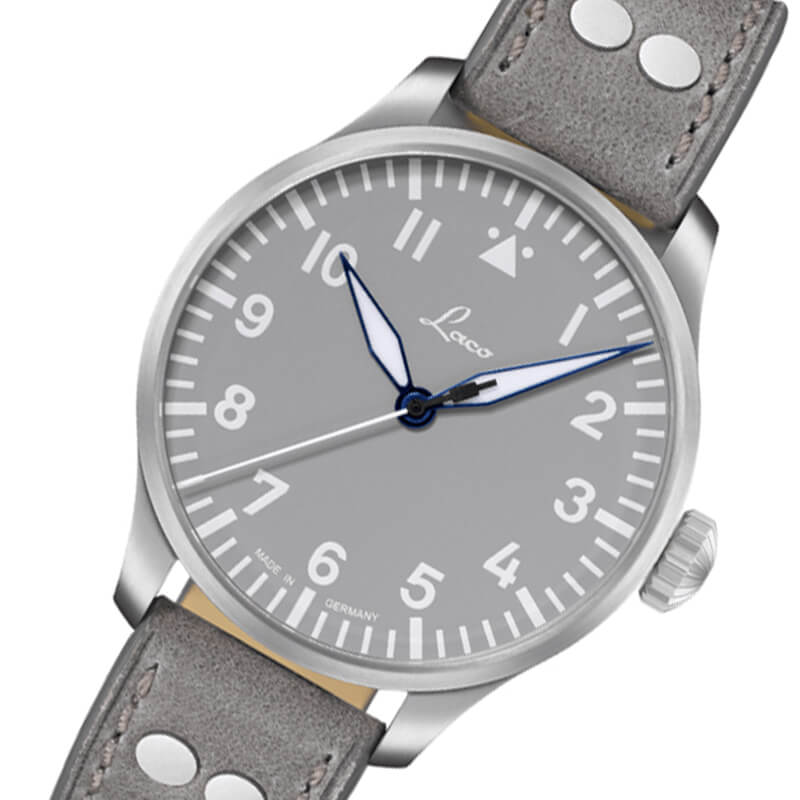 Laco (ラコ) パイロット アウクスブルク42 グラウ 自動巻き グレー 42mm 腕時計 862158