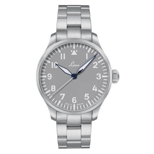 Laco (ラコ) パイロット アウクスブルク42 グラウ 自動巻き グレー 42mm 腕時計 862158.MB