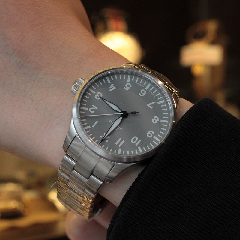 Laco (ラコ) パイロット アウクスブルク39 グラウ 自動巻き グレー 39mm 腕時計 862161.MB
