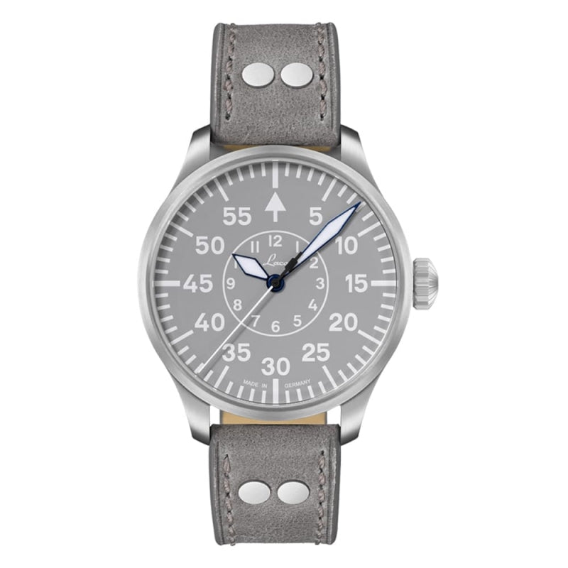 Laco (ラコ) パイロット アーヘン39 グラウ 自動巻き グレー 39mm 腕時計 862162