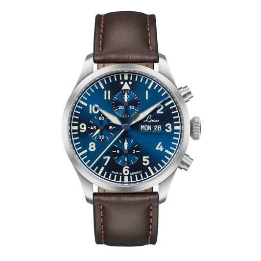 Laco(ラコ) クロノグラフ キール.2 Blau(ブラウ) 腕時計 862186