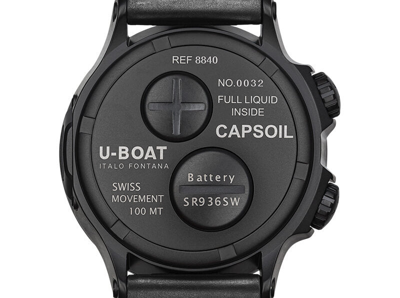 U-BOAT（ユーボート）/CAPSOIL DOPPIOTEMPO(カプソイル・ドッピオテンポ)/ブラックDLC/腕時計 8889R