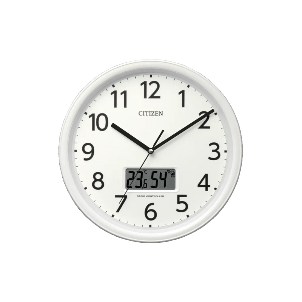 CITIZEN シチズン デジタル 温湿度 カレンダー 電波掛け時計【8FYA05 CITIZEN シチズン デジタル 温湿度 カレンダー 電波掛け時計【8FYA05