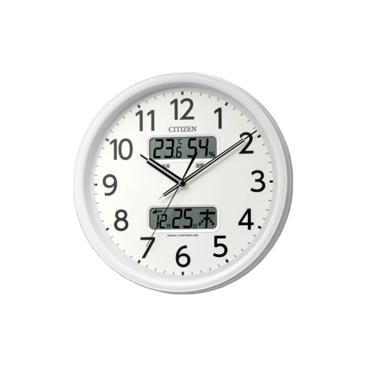 CITIZEN シチズン デジタル 温度・湿度 カレンダー 電波掛け時計 CITIZEN シチズン デジタル 温度・湿度 カレンダー 電波掛け時計