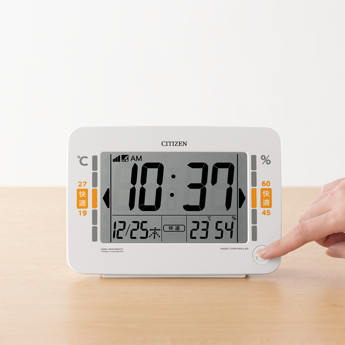 CITIZEN シチズン デジタル 環境目安付き 温度・湿度 カレンダー表示 CITIZEN シチズン デジタル 環境目安付き 温度・湿度 カレンダー表示