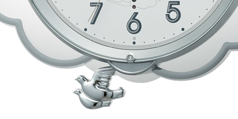 【美品】 RHYTHM VITANT 掛け時計 振り子時計 4MN408JA 未使用保管品 美品 RHYTHM VITANT 掛け時計 振り子時計 4MN408JA