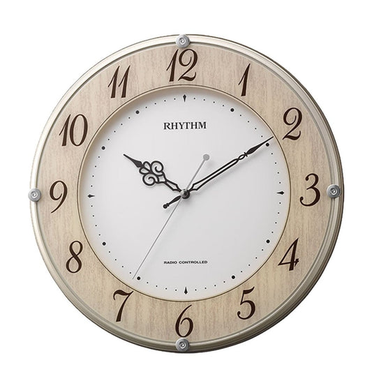 RHYTHM リズム  電波掛け時計 ライブリーナチュレ【8MY506SR23】