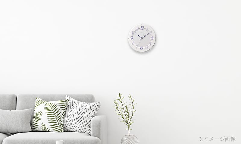 CITIZEN シチズン 電波 掛け時計　8MY537-012　紫