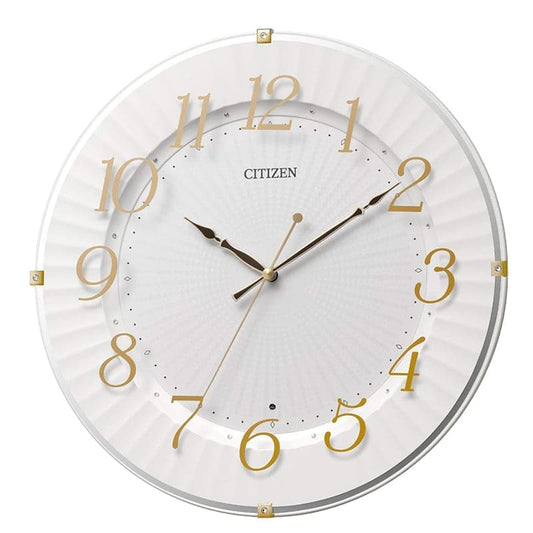 CITIZEN シチズン 電波 掛け時計　8MY537-018　ゴールド