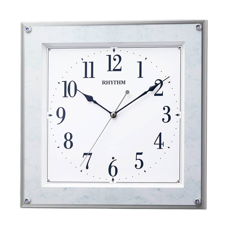  リズム クロック 電波 フィットウェーブミレディ 掛け時計 8MY550SR04