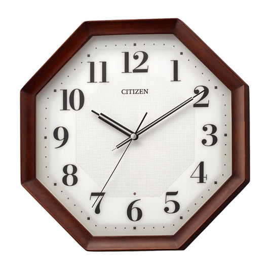 CITIZEN シチズン クロック 木枠 電波掛け時計 8MY555-006