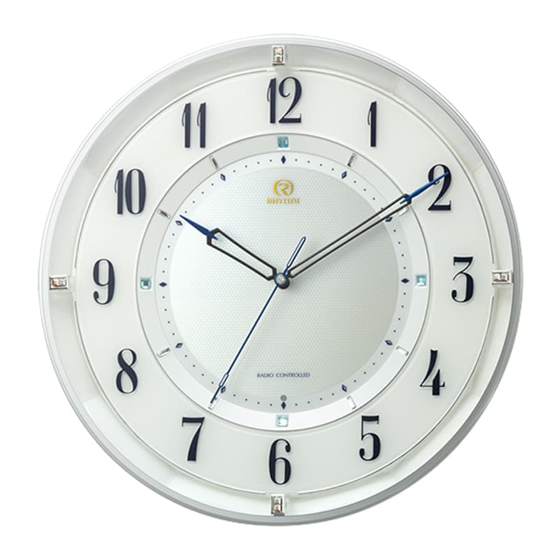 RHYTHM リズム 電波 掛け時計 8MY558HG03