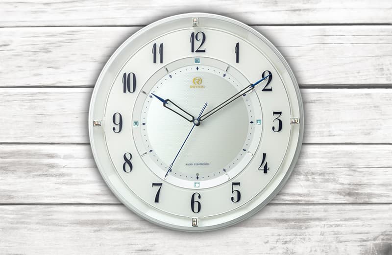 RHYTHM リズム 電波 掛け時計 8MY558HG03