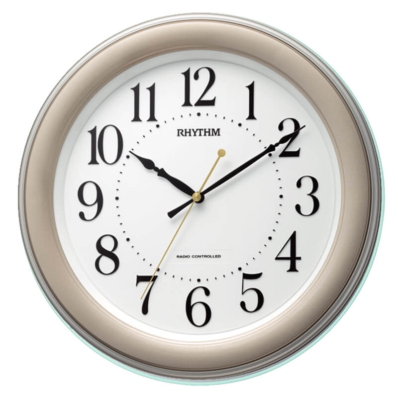 RHYTHM リズム 電波 掛け時計 フィットウェーブ 8MY563SR18