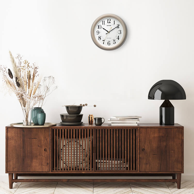 RHYTHM リズム 電波 掛け時計 フィットウェーブ 8MY563SR18