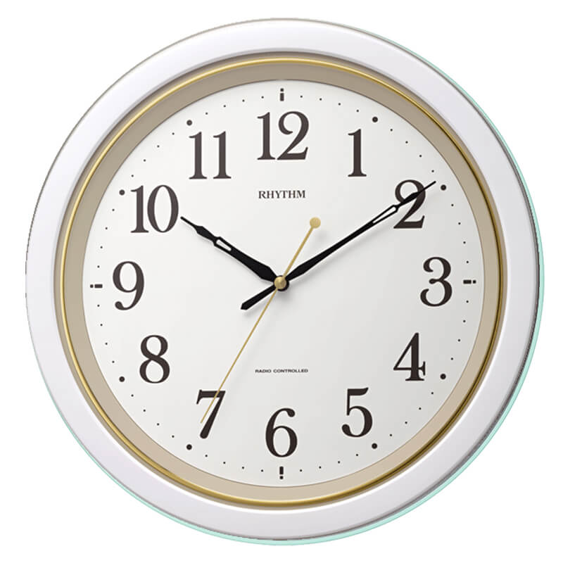 RHYTHM リズム 電波 掛け時計 フィットウェーブ 8MY564SR03