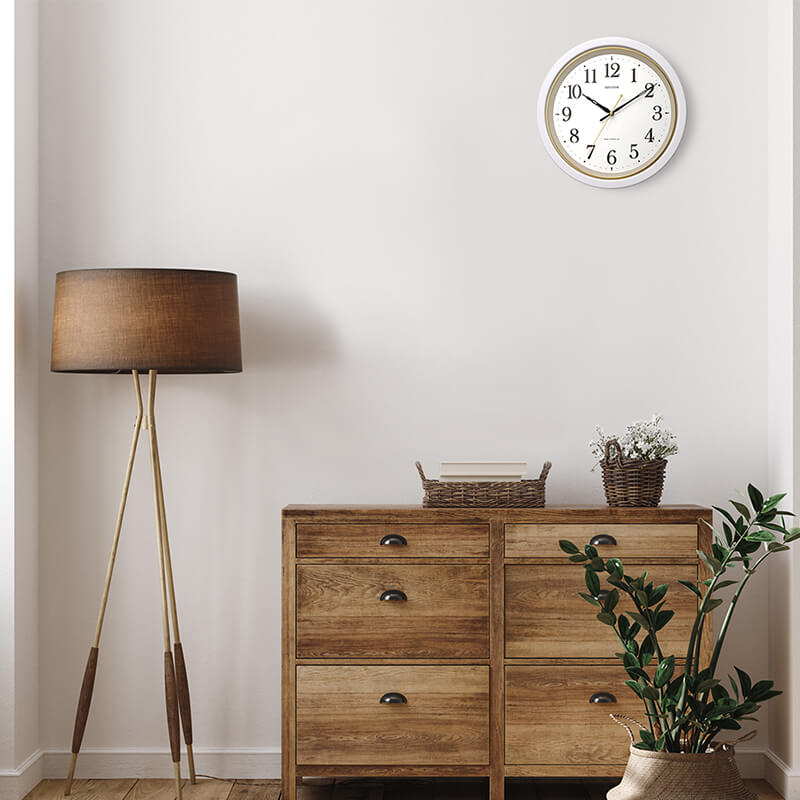 RHYTHM リズム 電波 掛け時計 フィットウェーブ 8MY564SR03