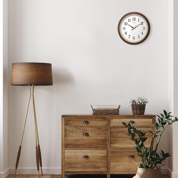 RHYTHM リズム 電波 掛け時計 フィットウェーブ 8MY564SR06