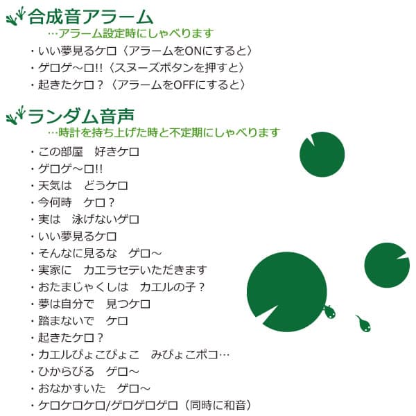 RHYTHM ケロクロック2 目覚まし時計【8RDA46RH03】 白