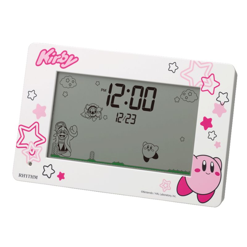 RHYTHM リズム アラームデジタルR81 星のカービィ 置き時計【8RDA81KB03】