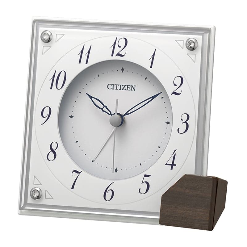 CITIZEN シチズン アラーム付き クオーツ 置き時計　8RG625-003　白