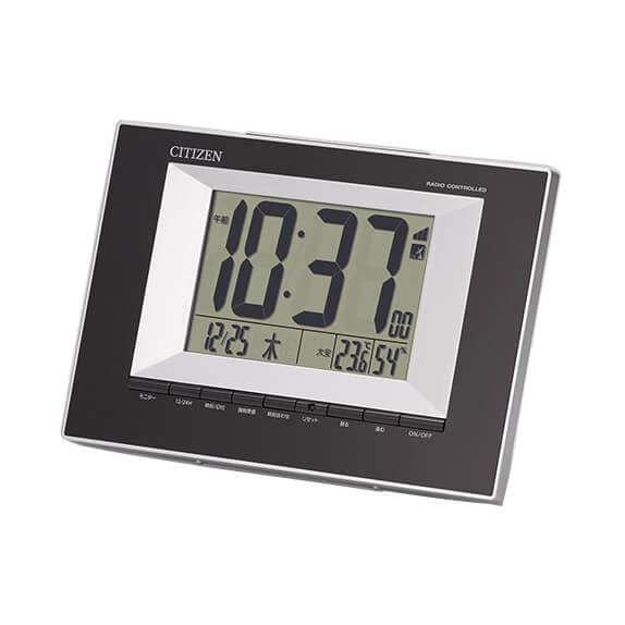 CITIZEN シチズン デジタル 電波 掛け置き兼用 目覚まし時計  8RZ181-002