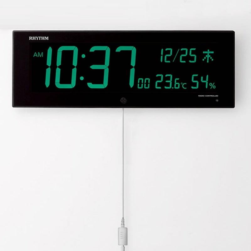 RHYTHM リズム 掛け置き兼用 電波デジタルクロック Iroria G(イロリア