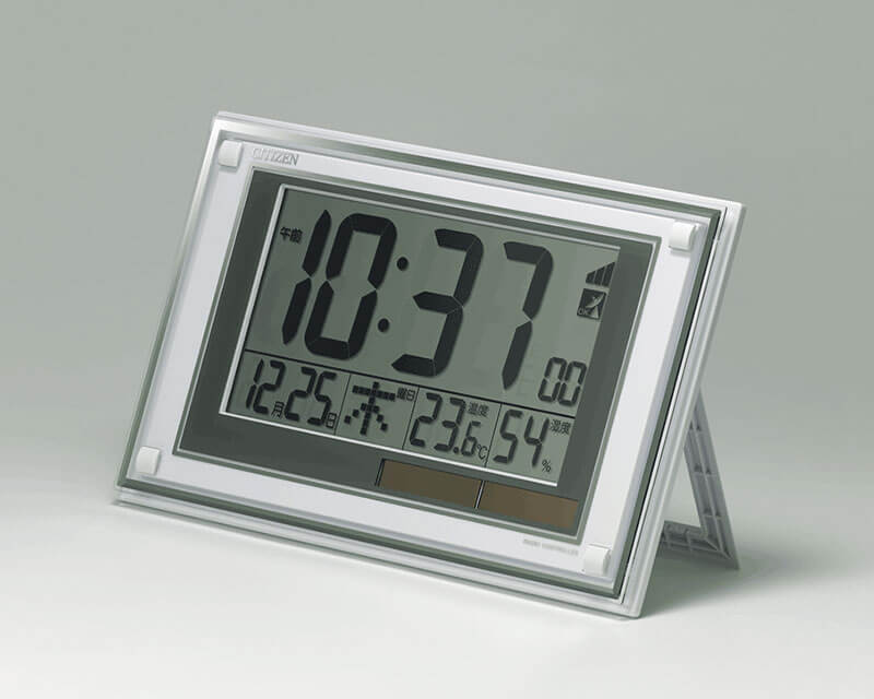 シチズン CITIZEN 電波時計 温度 湿度 ソーラー 掛け置き兼用クロック 8RZ189-003